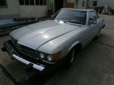 Brugt Mercedes SL380 1982 Sølv Cabriolet