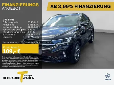 Gebraucht VW T-Roc R-line 110 PS (80 kW) 2023 Schwarz SUV