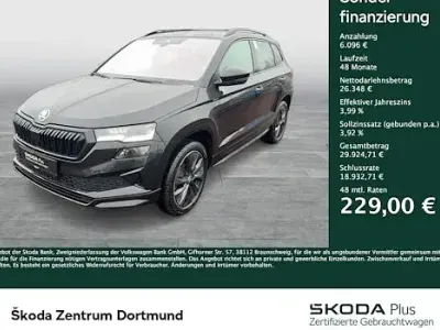 Gebraucht Skoda Karoq SportLine 150 PS (110 kW) 2024 Schwarz SUV