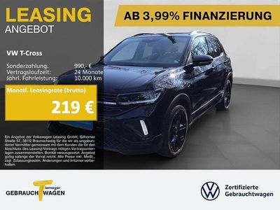 Brugt VW T-Cross R-line 116 HK (85 kW) 2025 Sort SUV