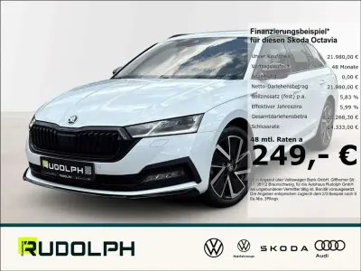 Gebraucht Skoda Octavia SportLine 150 PS (110 kW) 2023 Moonweiss metallic Kombi