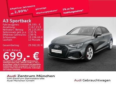 Gebraucht Audi A3 S-Line 245 PS (180 kW) 2022 Daytonagrau perleffekt Limousine