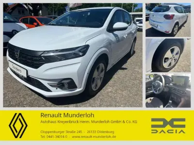 Gebraucht Dacia Sandero Comfort 101 PS (74 kW) 2022 Gletscherweiss Limousine