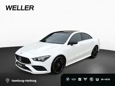 Gebraucht Mercedes CLA200 AMG line 163 PS (119 kW) 2020 Polarweiß (weiß) Coupé