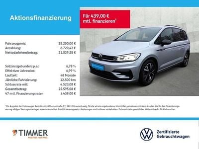Gebraucht VW Touran Highline 150 PS (110 kW) 2020 Silber Van / Kleinbus