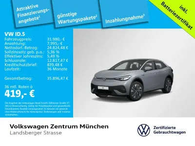 Gebraucht VW ID.5 Pro Performance 150 kW (204 PS) 2023 Grau SUV