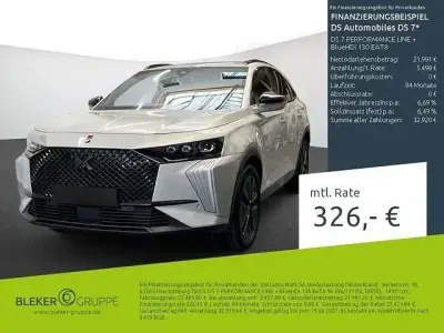 Gebraucht DS Automobiles DS7 Crossback Performance Line Plus 131 PS (96 kW) 2024 Silber SUV