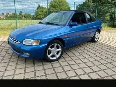Brugt Ford Escort Cabriolet Ghia 116 HK (85 kW) 1996 Blå Cabriolet