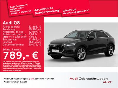 gebraucht Audi Q8 55 TFSI qu. ACC/Luftfed/Leder/Kamera