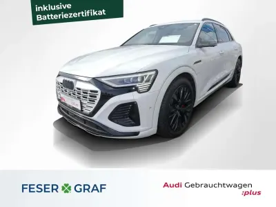 Brugt Audi Q8 e-tron S-Line 300 kW (408 HK) 2024 Hvid SUV