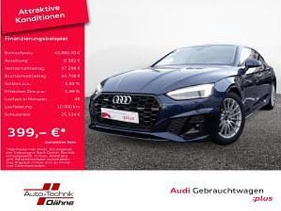 Gebraucht Audi A5 S-Line 204 PS (150 kW) 2023 Blau (blau / navarrablau) Coupé