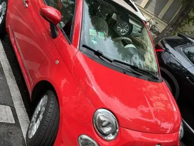 Używany Fiat 500C Lounge 69 KM (50 kW) 2018 Czerwony Kabriolet