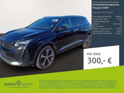 Perlaneraschwarz Gebraucht 2023 Peugeot 5008 GT Van / Kleinbus | 25.870 € (Guter Preis)