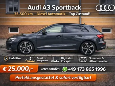 Używany Audi A3 150 KM (110 kW) 2023 Szary Sedan/Limuzyna