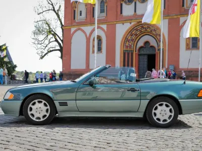 Gebraucht Mercedes SL280 193 PS (141 kW) 1993 Grün Cabrio