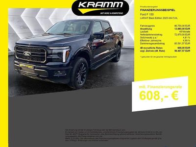 Neu Ford F-150 Lariat 405 PS (297 kW) 2025 Blau Abholung
