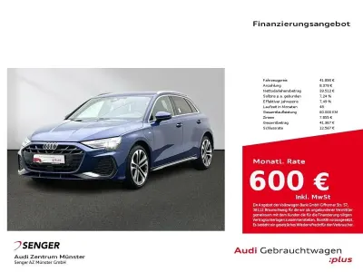 Brugt Audi A3 S-Line 204 HK (150 kW) 2025 Blå Sedan