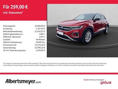 Second-hand VW T-Roc Style 150 CP (110 kW) 2022 Roșu SUV