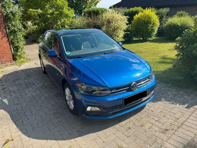 Gebraucht VW Polo Highline 95 PS (69 kW) 2019 Blau Kleinwagen