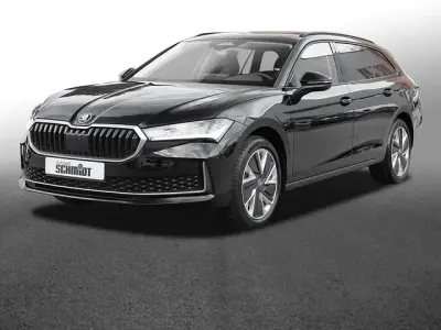 Neu Skoda Superb Selection 204 PS (150 kW) 2026 Ebony schwarz metallic Kombi