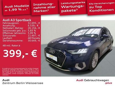 Gebraucht Audi A3 Advanced 150 PS (110 kW) 2024 Blau Limousine