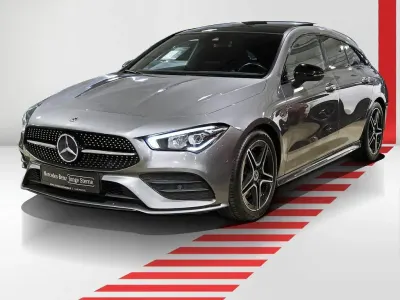 Gebraucht Mercedes CLA200 Shooting Brake AMG 163 PS (119 kW) 2021 Metalliclack mountaingrau Kombi