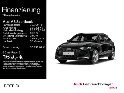 Gebraucht Audi A3 Ambiente 150 PS (110 kW) 2025 Mythosschwarz metallic Limousine