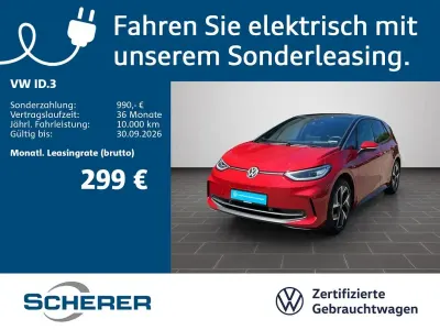 Gebraucht VW ID.3 Pro 150 kW (204 PS) 2023 Rot Kleinwagen