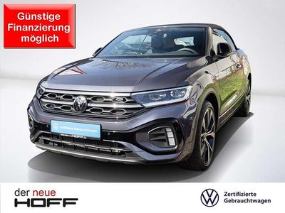 Gebraucht VW T-Roc Cabriolet R-line 150 PS (110 kW) 2025 Rauchgrau metallic schwarz Cabrio
