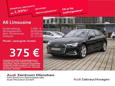 Mythosschwarz metallic Gebraucht 2023 Audi A6 Sport Limousine | 34.467 € (Superpreis)