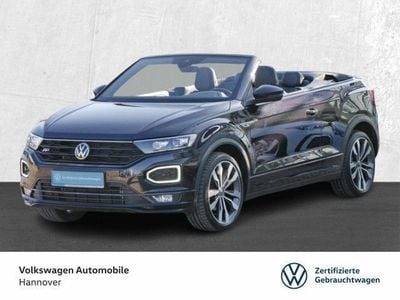 Gebraucht VW T-Roc Cabriolet R-line 150 PS (110 kW) 2021 Deep black schwarz (metallic) Cabrio