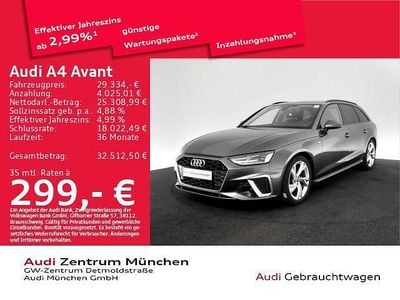 Second-hand Audi A4 S-Line 163 CP (119 kW) 2023 Gri Break