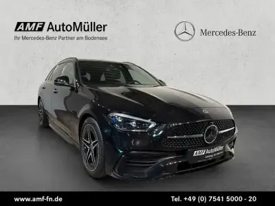 Gebraucht Mercedes C200 AMG line 163 PS (119 kW) 2024 Obsidianschwarz Kombi
