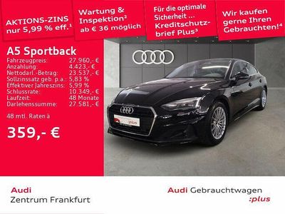 Gebraucht Audi A5 Sportback Performance 150 PS (110 kW) 2022 Schwarz Kleinwagen