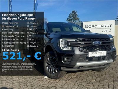 Neu Ford Ranger Wildtrack 205 PS (150 kW) 2026 Schwarz Pickup