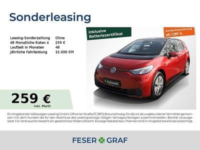 Gebraucht VW ID.3 Pro 106 kW (145 PS) 2022 Kings red metallic schwarz Kleinwagen