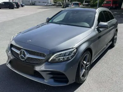 Second-hand Mercedes C200 AMG line 184 CP (135 kW) 2018 Gri Berlinǎ