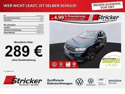 Usata VW Tiguan R-line 150 CV (110 kW) 2023 Blu SUV