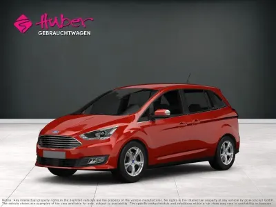 Gebraucht Ford Grand C-Max Titanium 150 PS (110 kW) 2017 Rot Van / Kleinbus