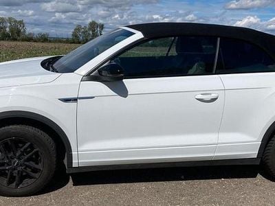 Gebraucht VW T-Roc Cabriolet R-line 150 PS (110 kW) 2021 Weiß Cabrio