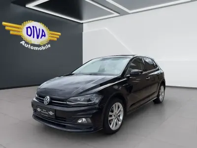 Gebraucht VW Polo R-line 95 PS (69 kW) 2019 Schwarz Kleinwagen