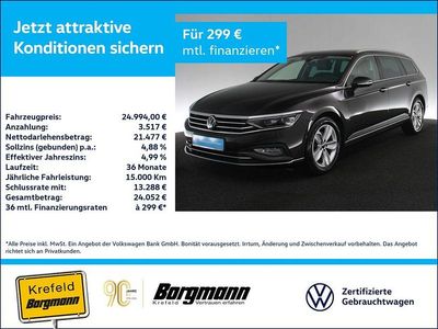 Grau / mangangrau Gebraucht 2022 VW Passat Elegance Kombi | 24.994 € (Etwas zu teuer)