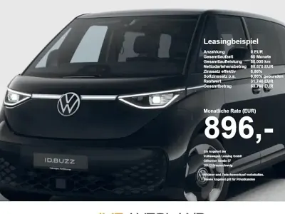 Neu VW ID. Buzz Pro 210 kW (286 PS) 2026 Deep black perleffekt Van / Kleinbus