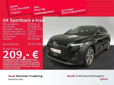 Gebraucht Audi Q4 Sportback e-tron Sport 150 kW (204 PS) 2023 Schwarz SUV