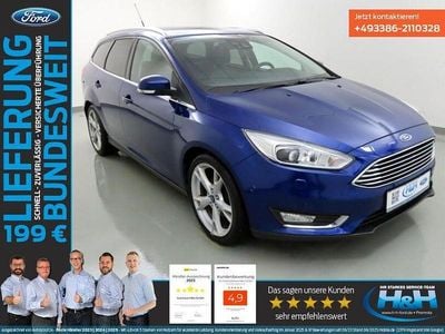 Indicblau metallic Gebraucht 2014 Ford Focus Titanium Kombi | 7.450 € (Fairer Preis)