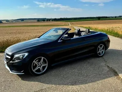 Gebraucht Mercedes C200 AMG line 184 PS (135 kW) 2017 Schwarz Cabrio