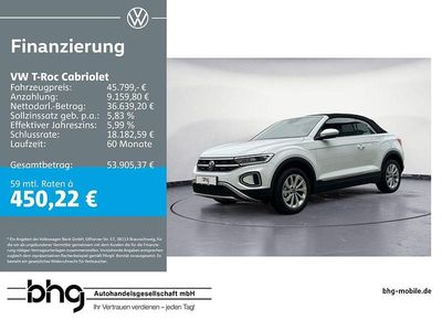 Nowe VW T-Roc Cabriolet Style 150 KM (110 kW) 2025 Biały Kabriolet