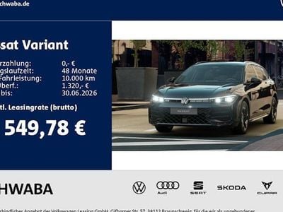 Neu VW Passat R-line 193 PS (141 kW) 2025 Schwarz Kombi