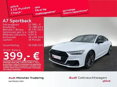 Gebraucht Audi A7 Sportback Sport 299 PS (219 kW) 2023 Weiß Kleinwagen
