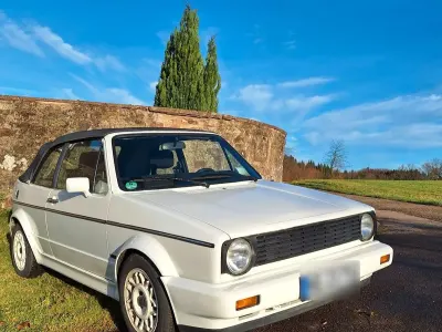 Gebraucht VW Golf Cabriolet 95 PS (69 kW) 1988 Weiß Cabrio